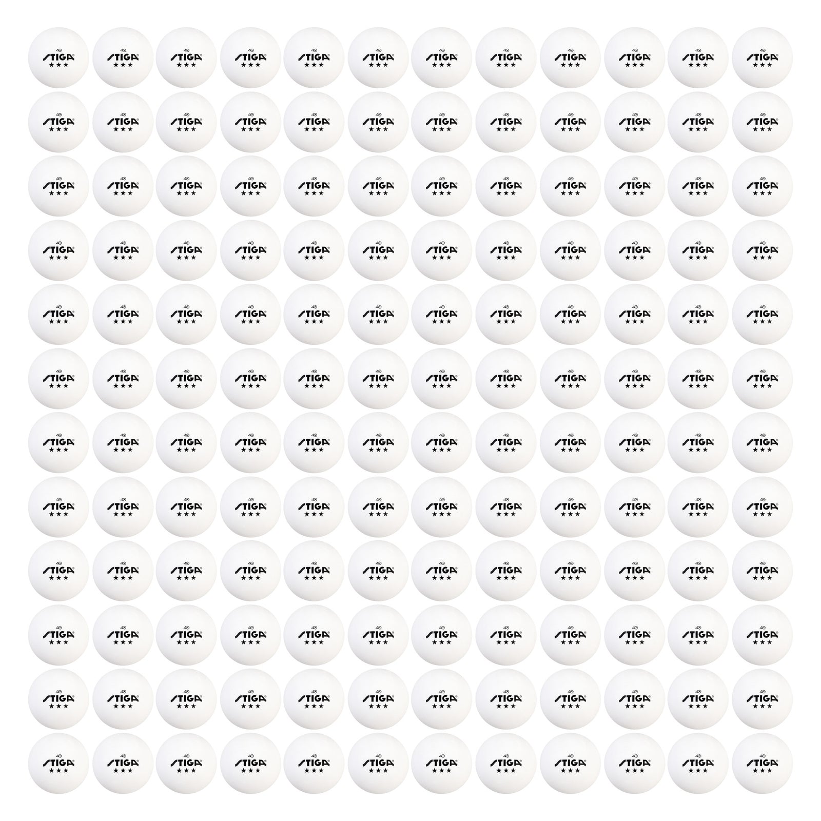 STIGA Tournament-Quality 3-Star Ping Pong Balls – 144 Bulk Pack