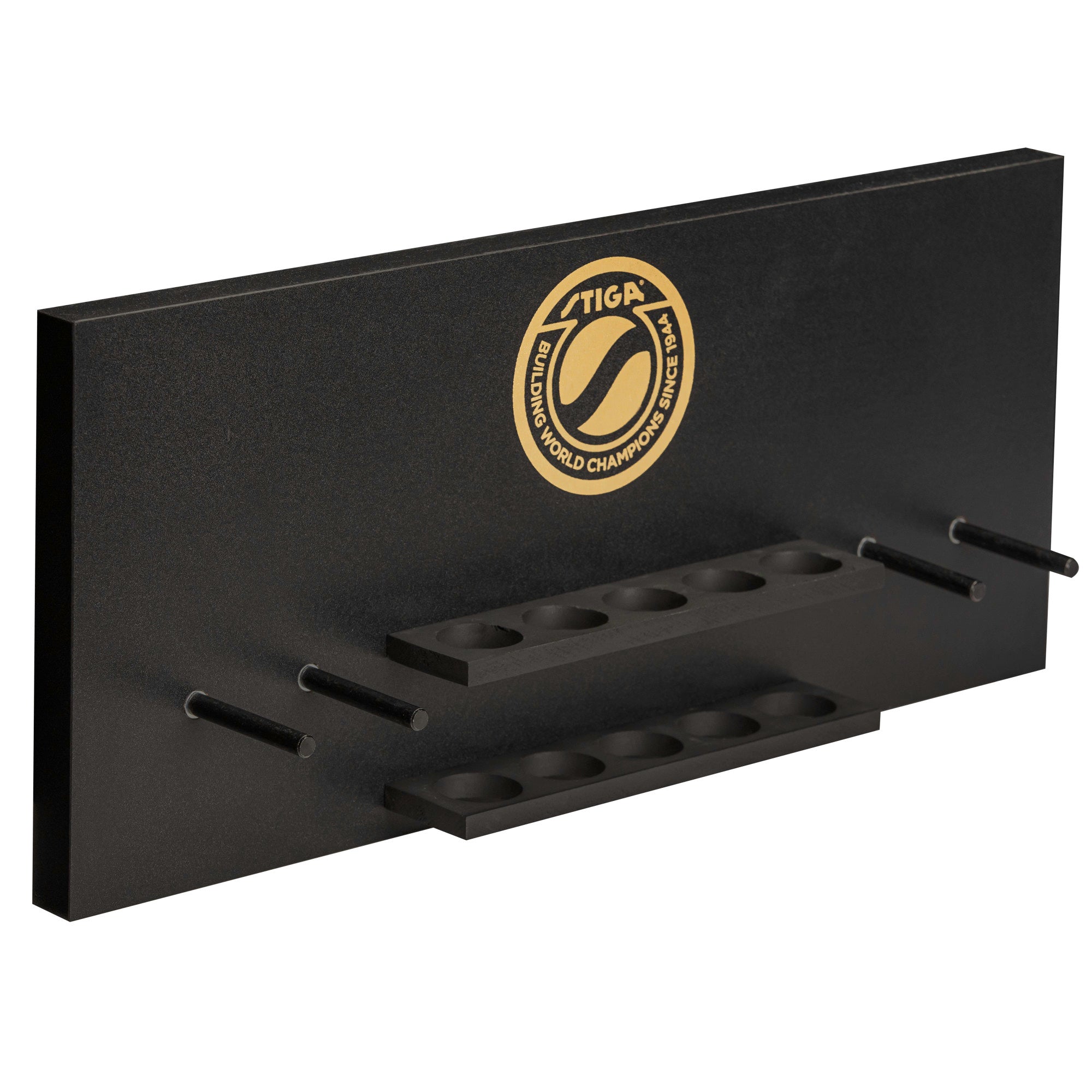 STIGA Ping Pong Paddles and Balls Wall Storage Rack - Stores 6 Table ...