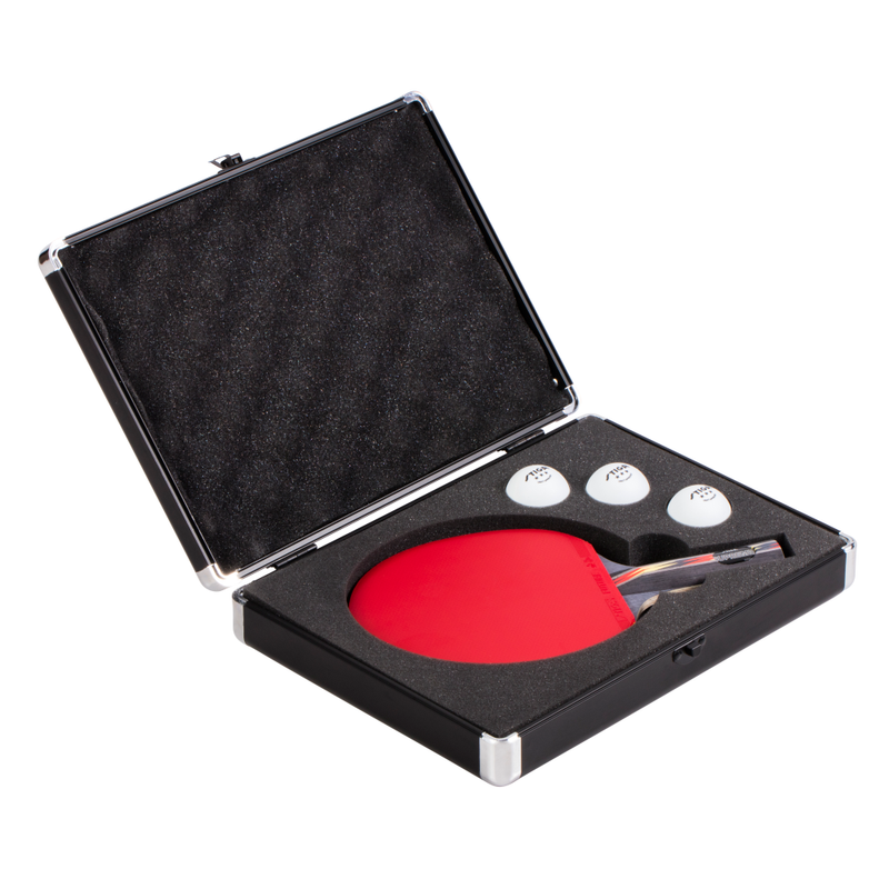 11.75" L x 8.75" W aluminum table tennis racket case provides full coverage protection_2