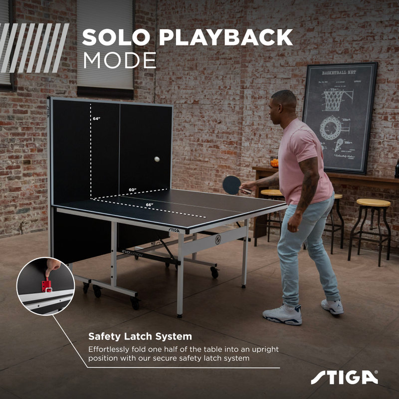 STIGA Evolution 15mm Indoor Table Tennis Table 95% Preassembled Out of the Box with Easy Attach and Remove Net_3