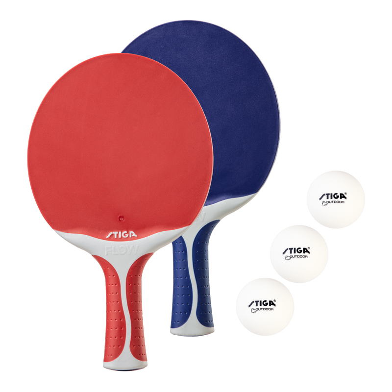 STIGA Flow Outdoor 2-Player Table Tennis Set Includes Two Outdoor Rackets and Two Outdoor Balls_1