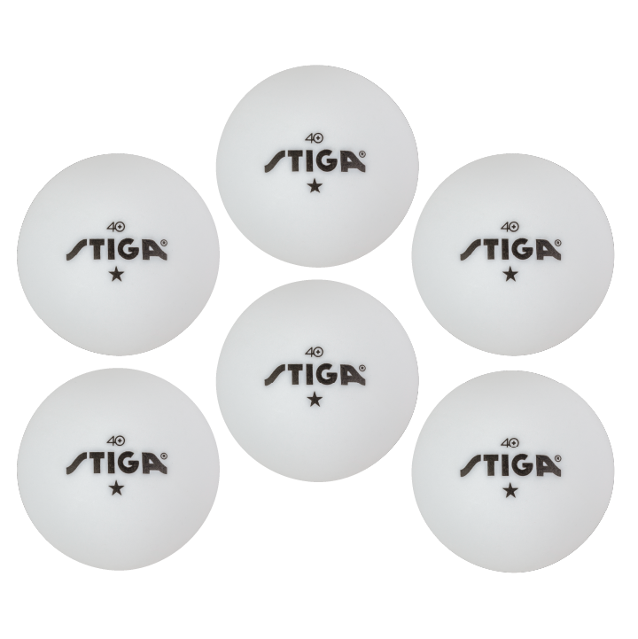 STIGA 1 Star Ping Pong Balls - 6 Pack | STIGA US