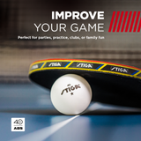 PRECISE DESIGN – The seamless, perfectly round design means these high quality recreational table tennis balls are long lasting and offer consistent bounce and spin._5