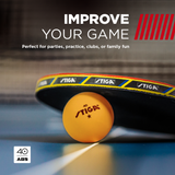 PRECISE DESIGN – The seamless, perfectly round design means these high quality recreational table tennis balls are long lasting and offer consistent bounce and spin._5