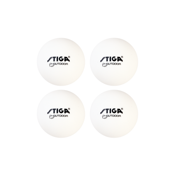 STIGA Water-Resistant, Durable, Outdoor Table Tennis Balls Minimize Wind Resistance (4-Pack)_1