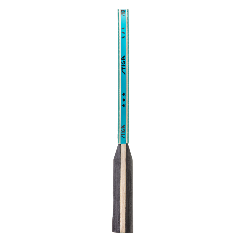 PERFORMANCE AND STYLE UNITE – A performance-level table tennis racket with unique color flare designed for beginners who want unrivaled levels of power and feeling in their table tennis game._4
