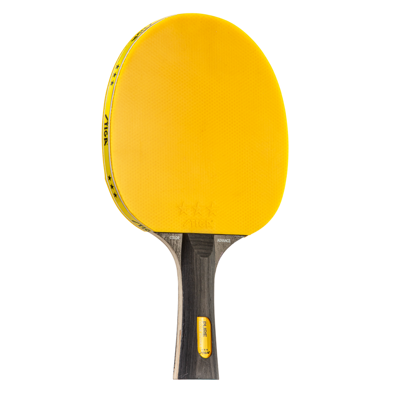 STIGA Pure Color Advance Performance-Level Colorful Table Tennis Racket (Yellow)_1