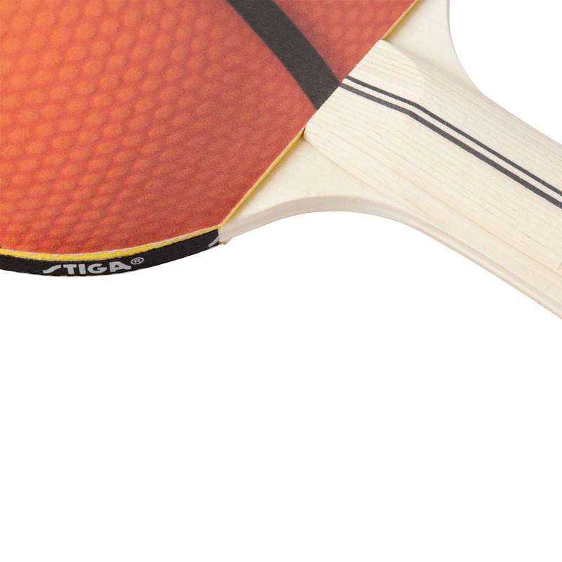 STIGA Flexure 5-étoiles Raquette de Ping-Pong, Noir/Rouge 