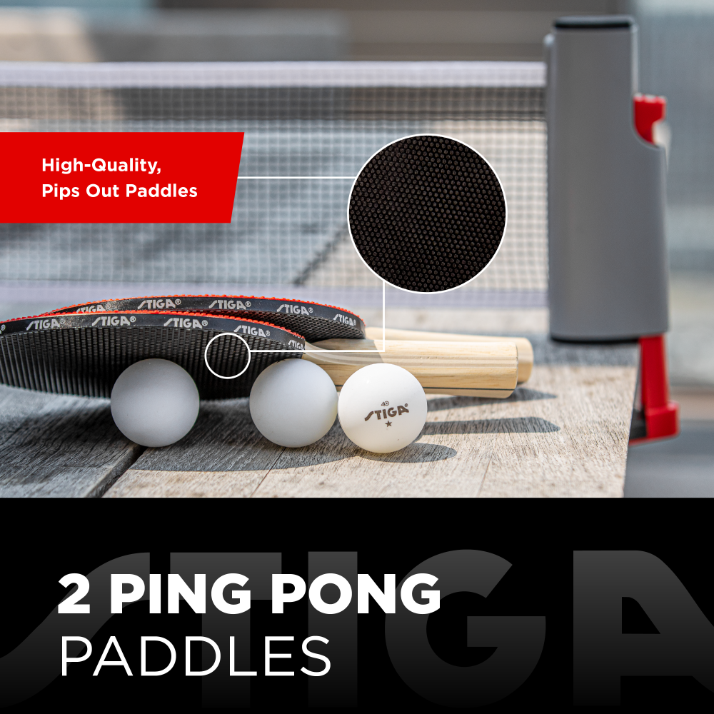 Red Ping Pong Portatil Ajustable Roll Enrollable Retractil