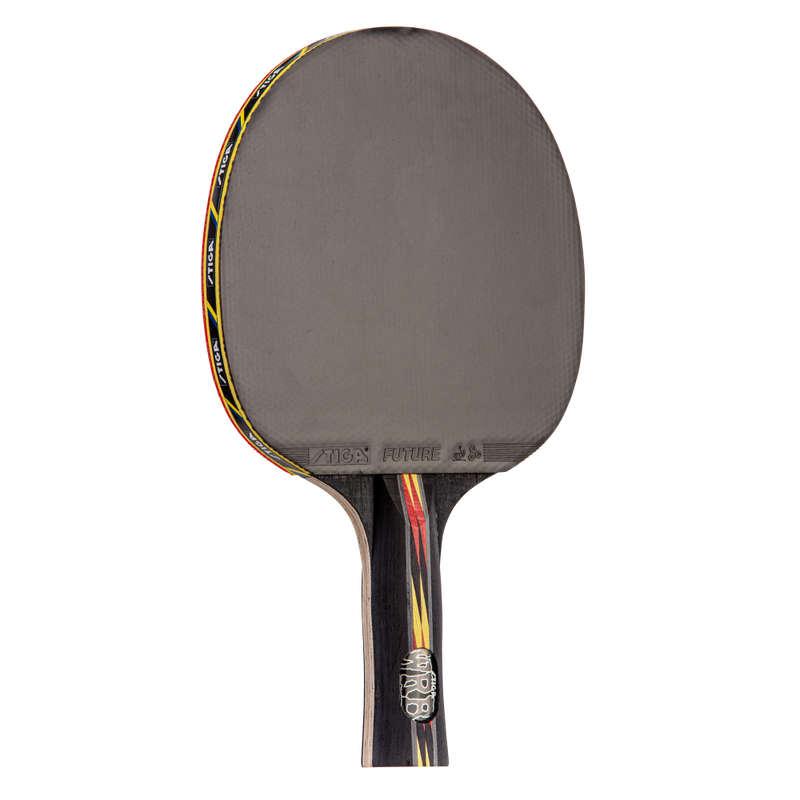 BUILT FOR COMPETITION – STIGA's ACS Technology combines microscopic air capsules in the ITTF approved smooth inverted rubber for high speed and spin with maximum elasticity and outstanding control—the perfect racket for tournament play._2