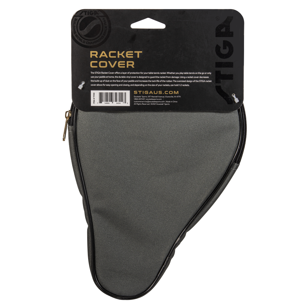 STIGA Gray & Black Racket Cover for Ping Pong Paddles STIGA US