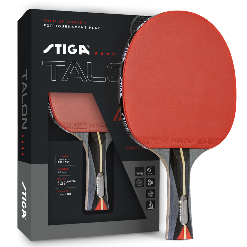 STIGA Talon Ping Pong Paddle – 6-ply Light Blade – 2mm Tournament-Approved Sponge – Concave Pro Handle – Performance Table Tennis Racket for Mastering Your Game_1