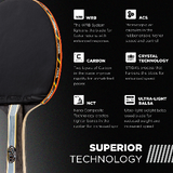 ADVANCED TECHNOLOGY – STIGA's Crystal and WRB Technologies combine for a hardened, light blade that provides increased speed and optimal balance of weight, speed, and sensitivity._4