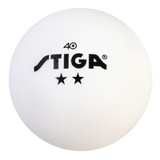 REGULATION SIZE & WEIGHT – Includes 6 (white) STIGA 2-star (40mm) ITTF regulation size and weight table tennis balls._2